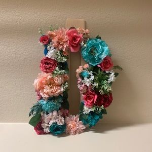 Floral Letter D decor